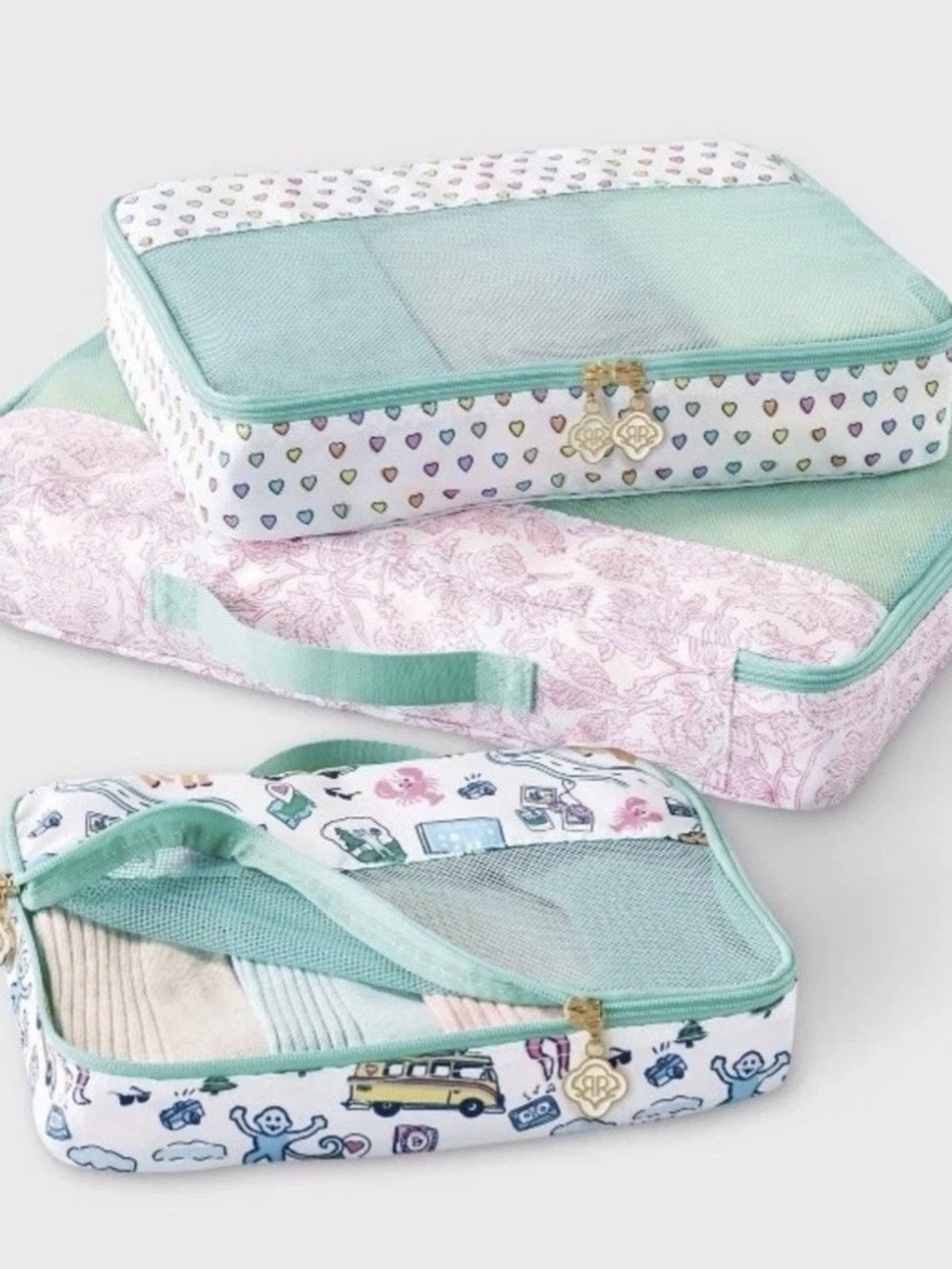 💕🐇Roller Rabbit x Target Packing Cubes Set - 3pc - Picture 2 of 4